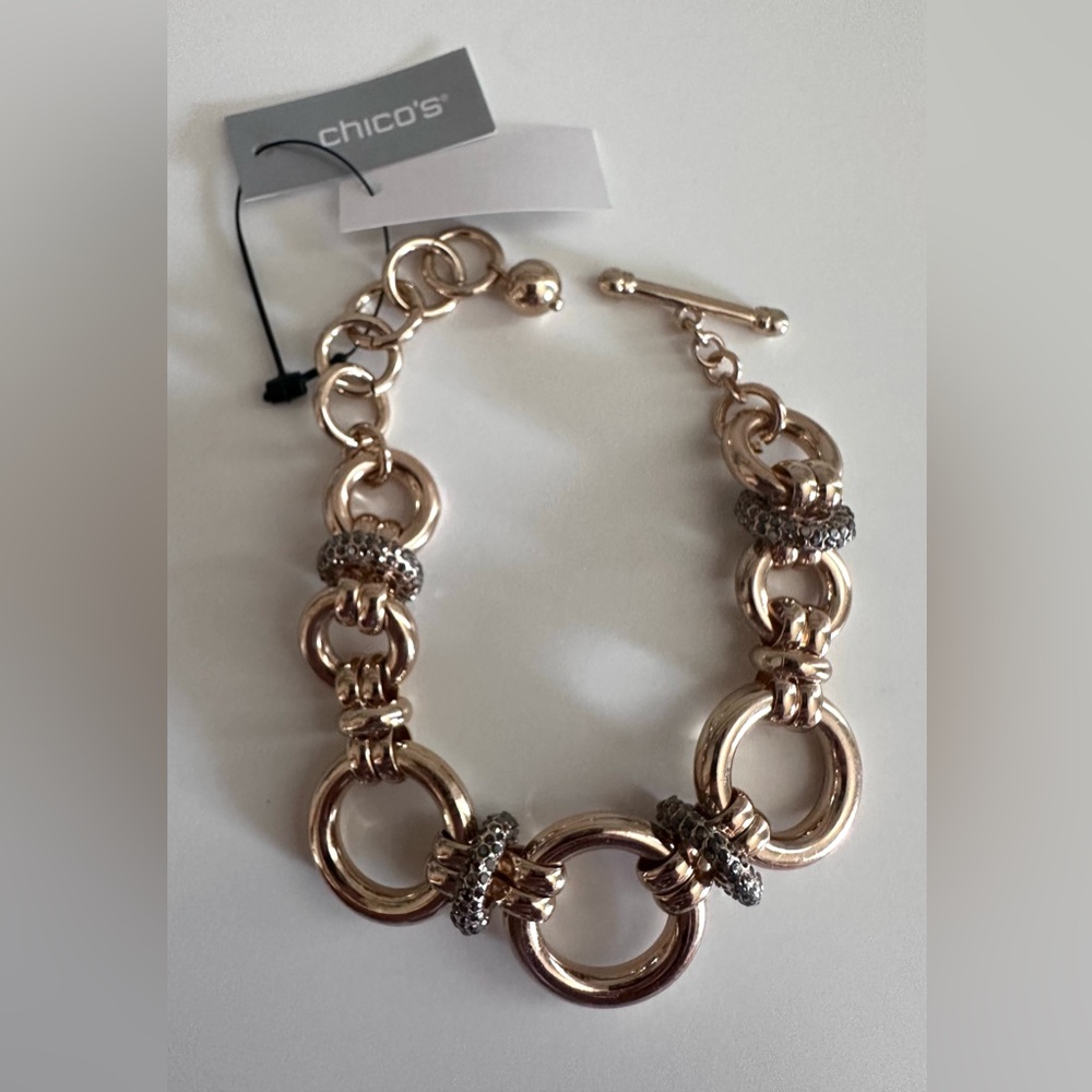 Chico’s Charm Bracelets, Varied Gemstones and Mixed Metals NEW WITH TAGS - Picture 8 of 16